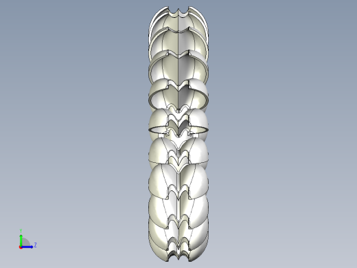 冲击式水轮机转轮左视缩略图