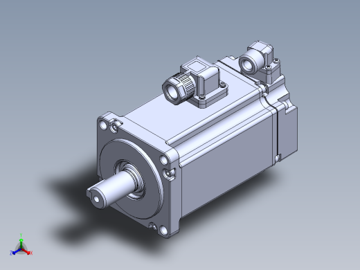 汇川电机（400w中惯量普通）MS1H4-40B30CB-A331Z 外形图