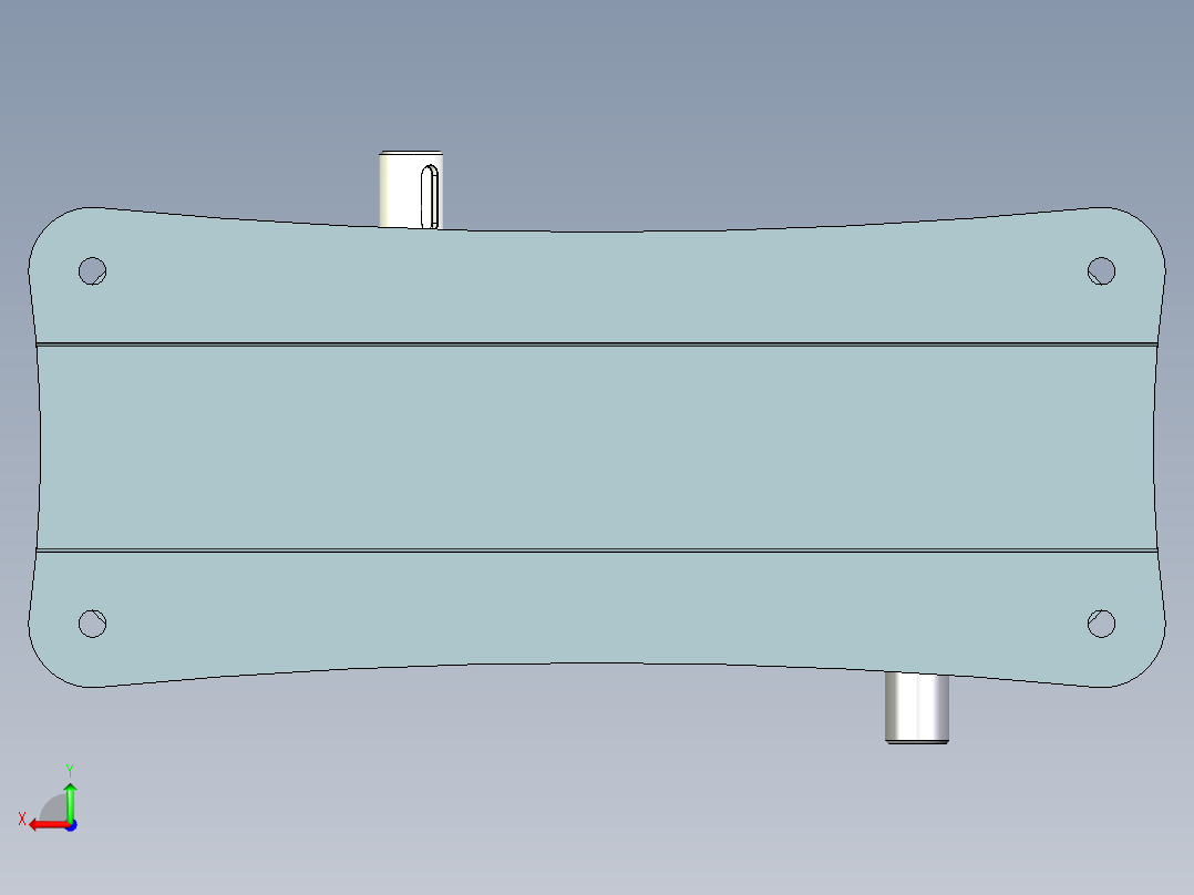 2 STAGE二级斜齿轮减速箱后视图
