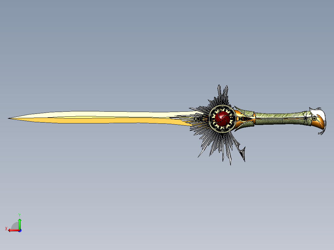 剑、宝剑(102)后视图