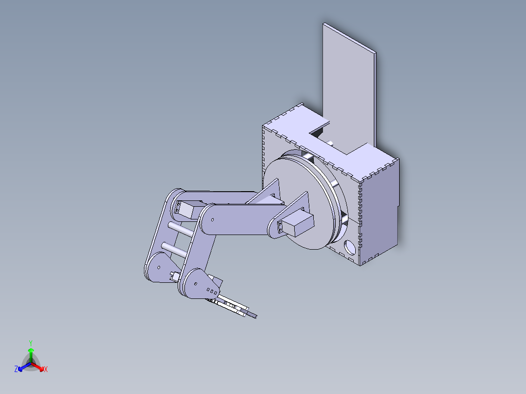 机械臂正等轴测图