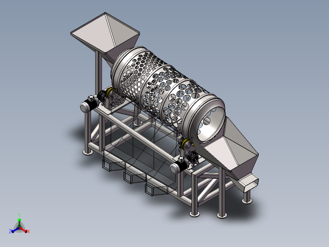 马铃薯分拣机sw20正等轴测图
