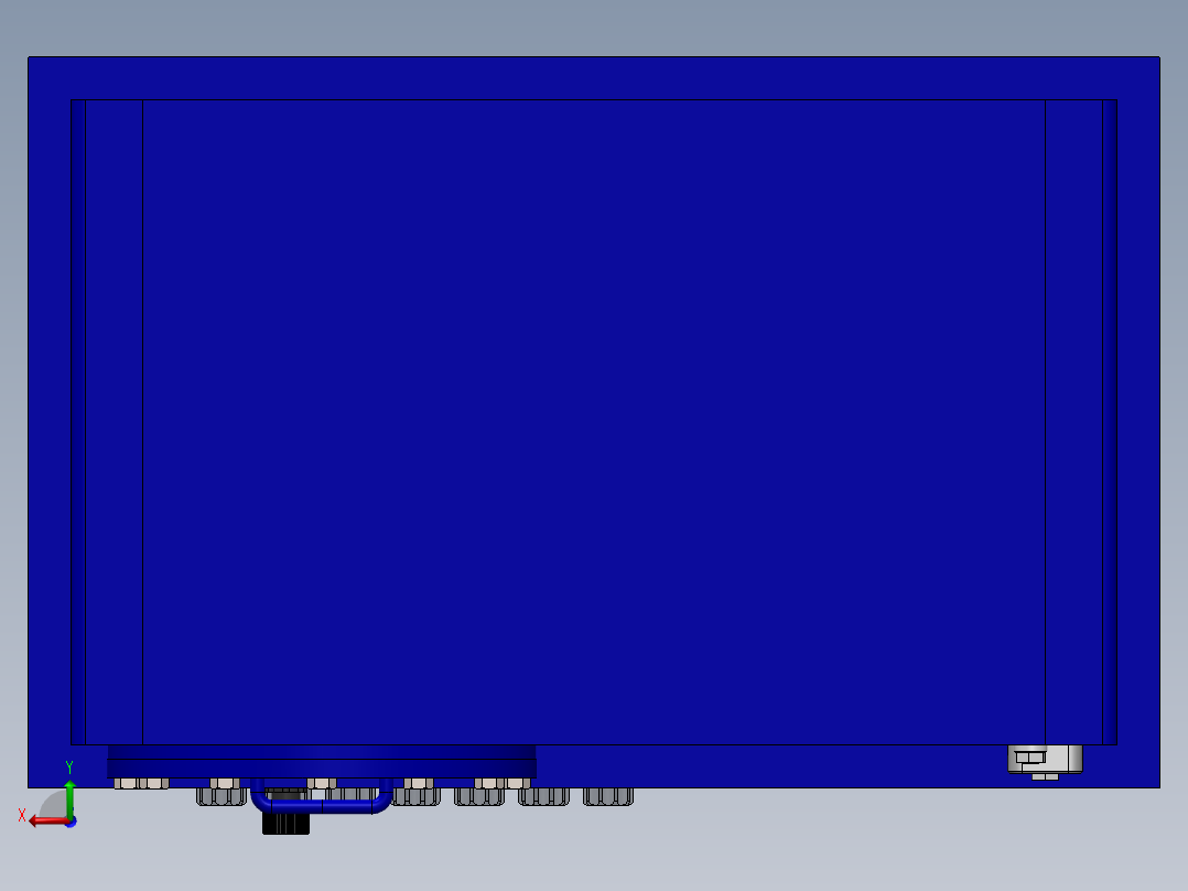 液压站系统后视图