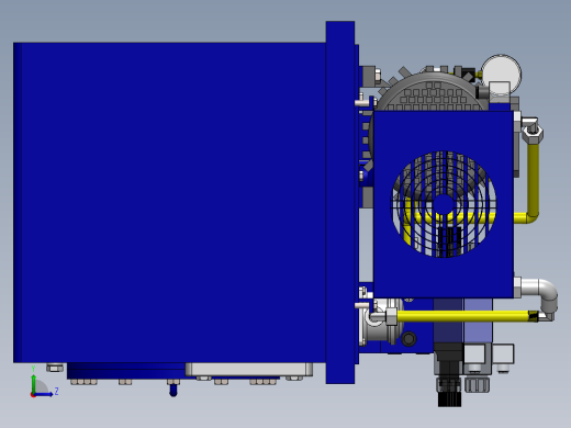 液压站系统左视缩略图