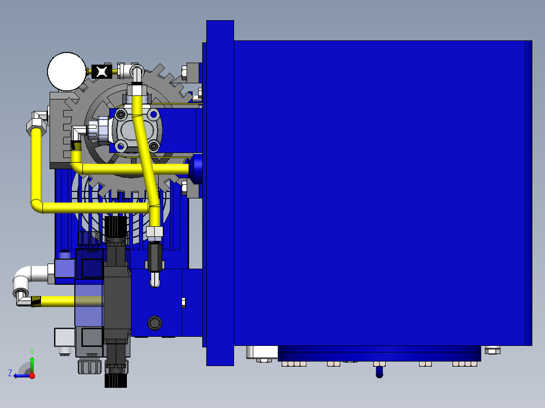 液压站系统右视图