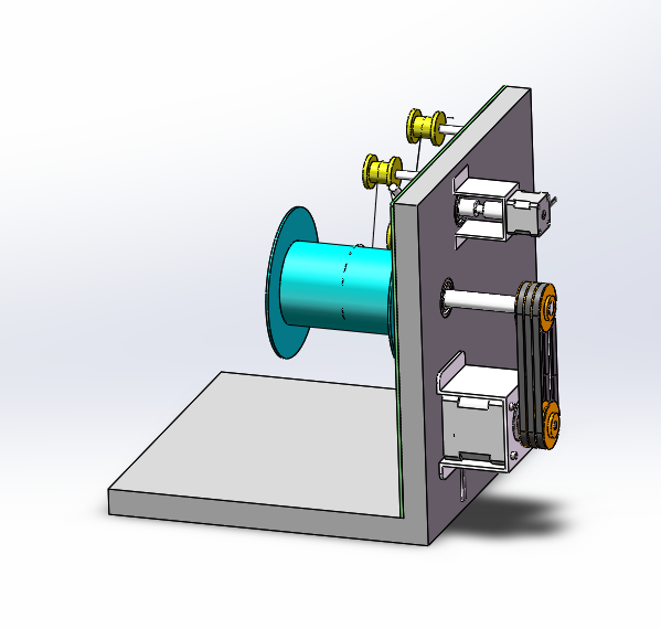 纱线卷绕机三维加二维加动画