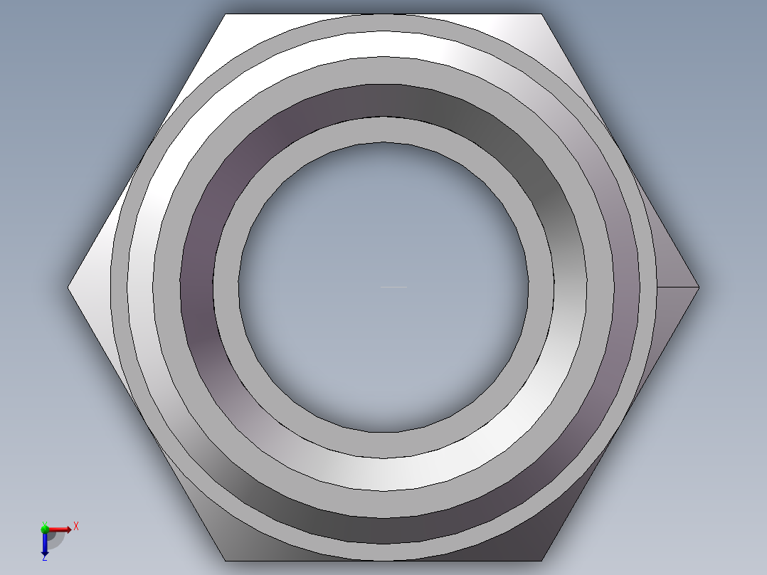 英制锥管螺纹直接头、1DT-30-12SP俯视图