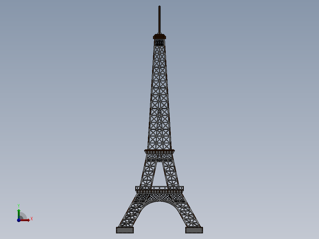 埃菲尔铁塔(4)前视图