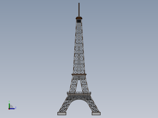 埃菲尔铁塔(4)左视缩略图