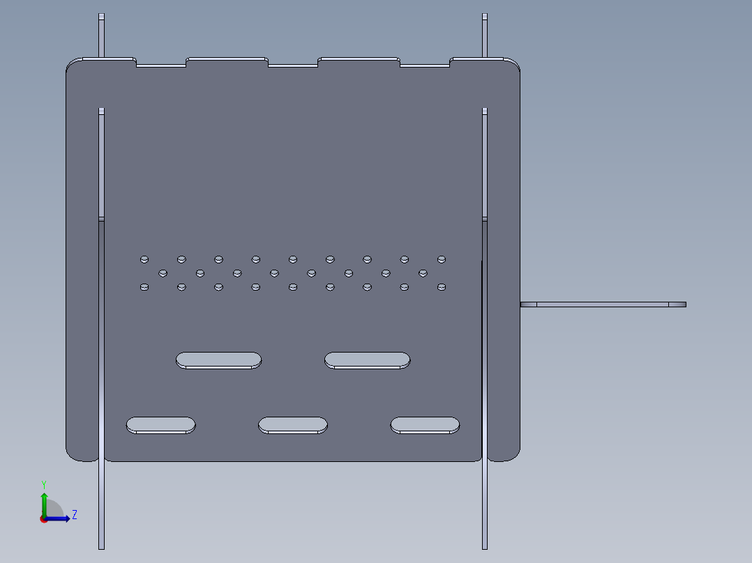 小烤架（3mm）左视图