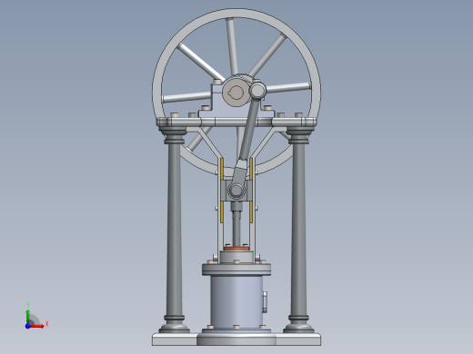 蒸汽机steam-engine-with-sliding-crosshead-1831-模型格式为 sw前视缩略图