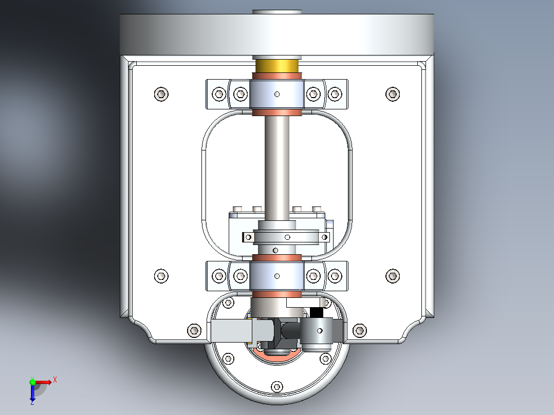 蒸汽机steam-engine-with-sliding-crosshead-1831-模型格式为 sw俯视图
