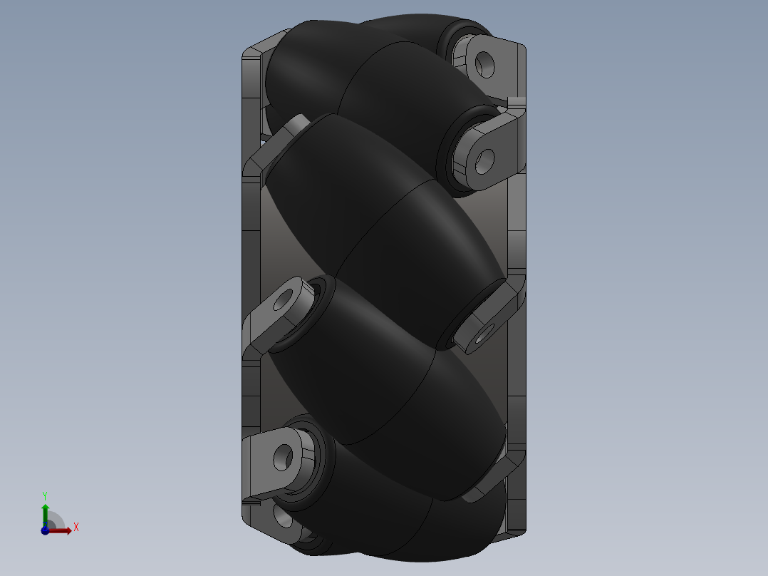麦克纳姆轮前视图