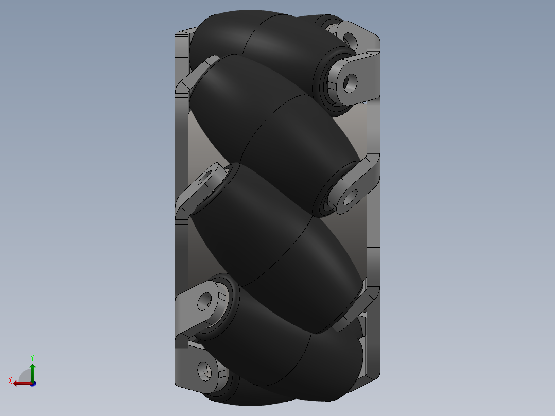 麦克纳姆轮后视图
