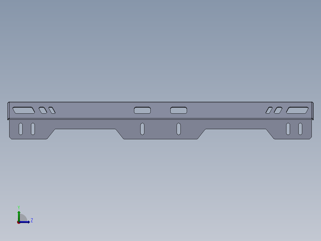 车顶帐篷 Molle 面板架左视图