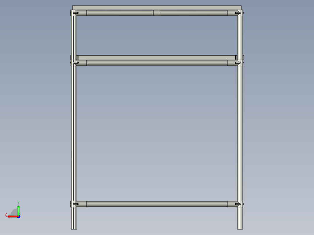 2513号办公桌后视图