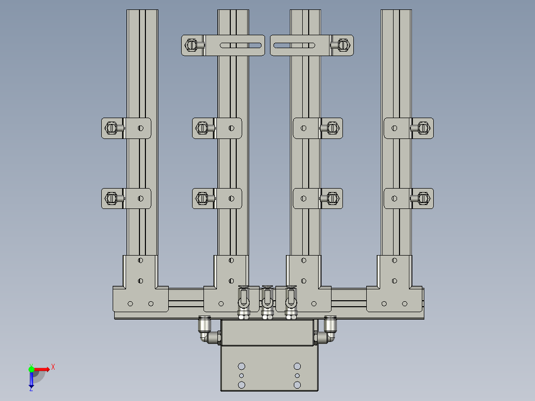 gh5吸盘支架组件3-30JT1002LT-C05-X1俯视图