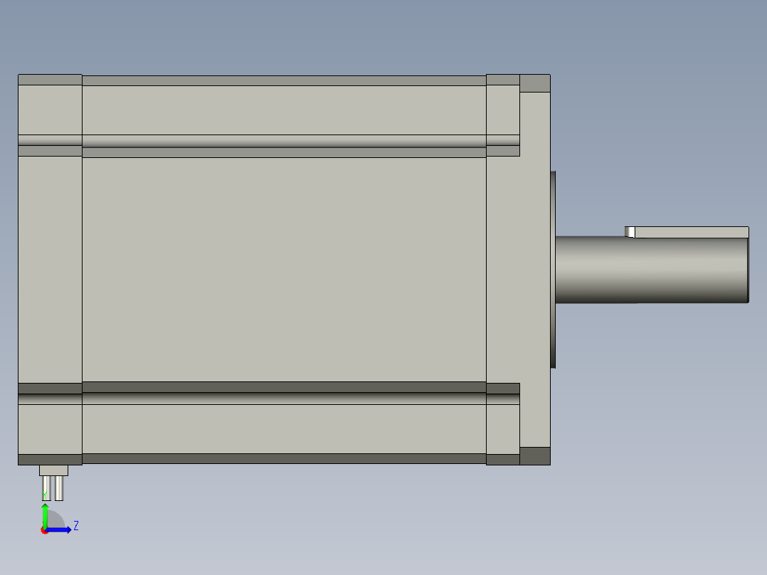 雷赛步进110HS20左视图
