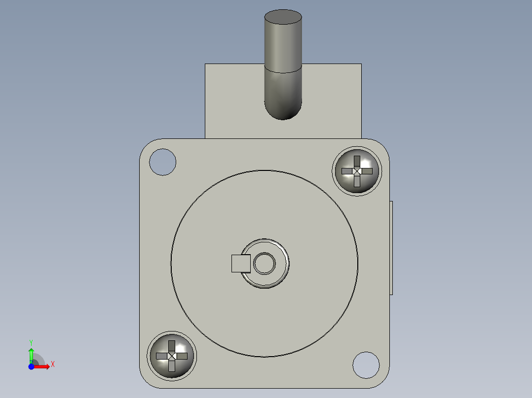 套管送线伺服SGM7J-01AFC6S电机前视图