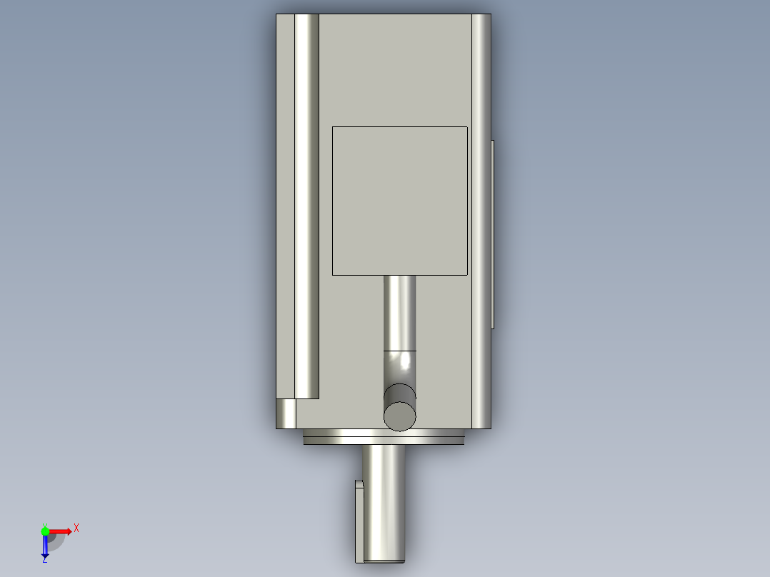 套管送线伺服SGM7J-01AFC6S电机俯视图