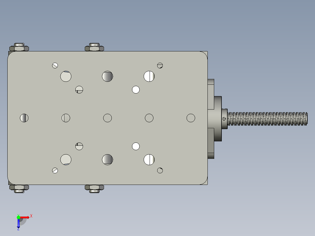 升降台80x50俯视图