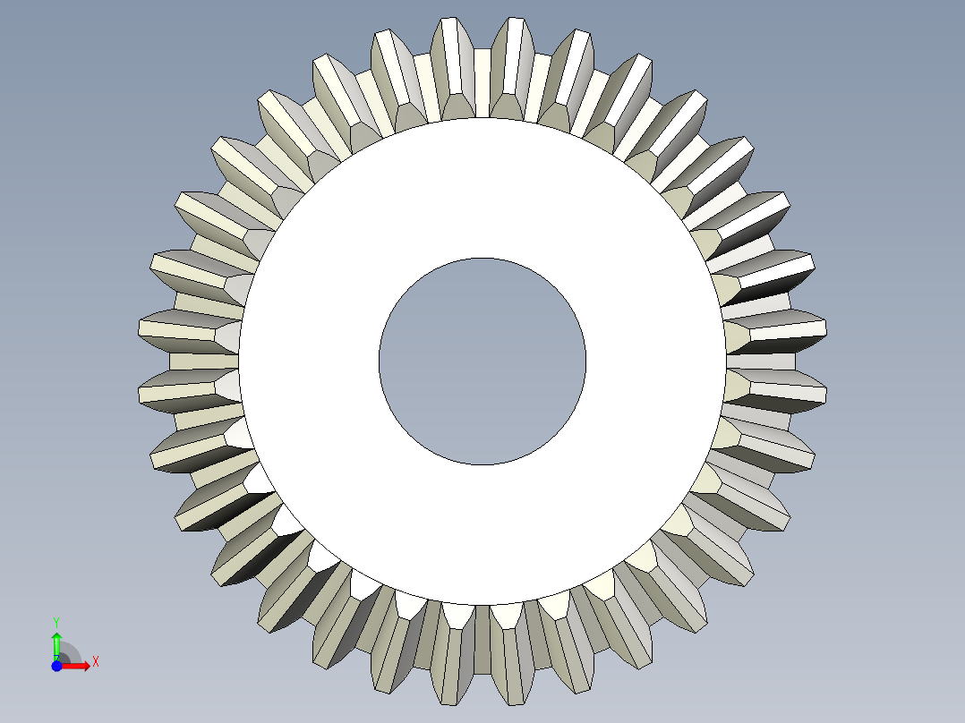 A0004053-32齿锥齿轮前视图