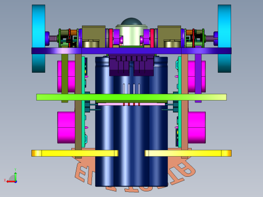 3轮超声波机器人后视缩略图