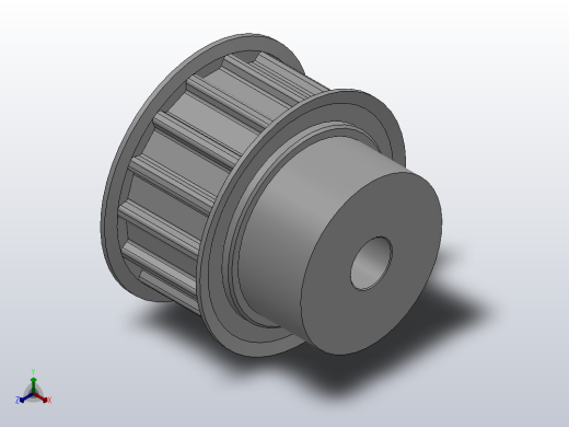 小凸缘型梯形齿同步带轮AT10型_SAT10DC-15-20-dc10-A