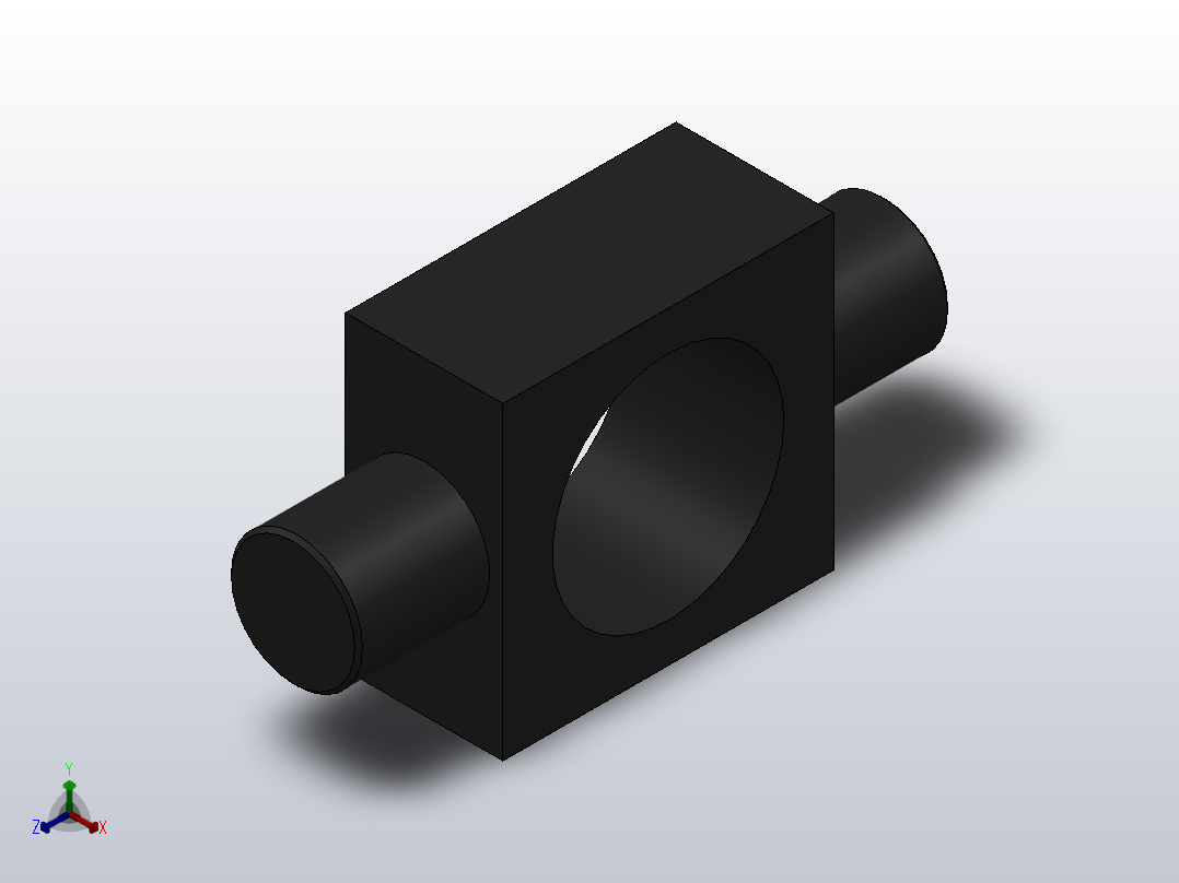 TC中间铰轴[40]气缸附件主视图