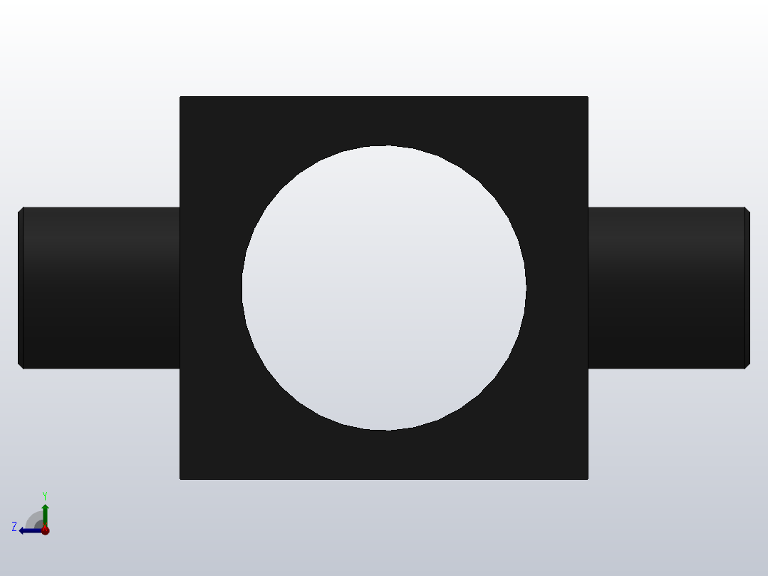 TC中间铰轴[40]气缸附件右视图