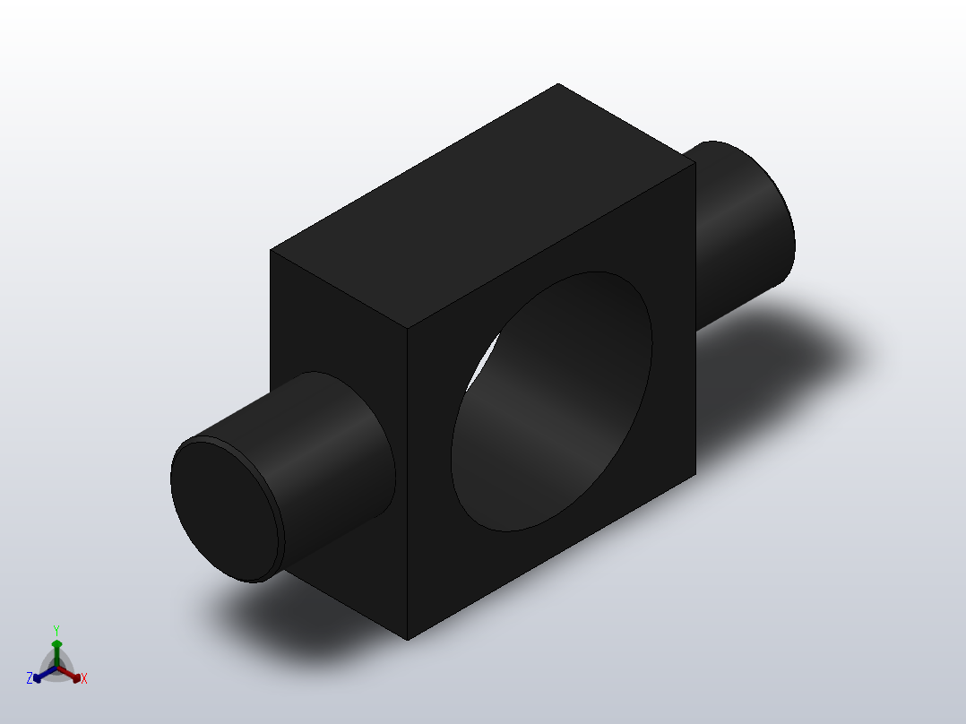 TC中间铰轴[40]气缸附件正等轴测图