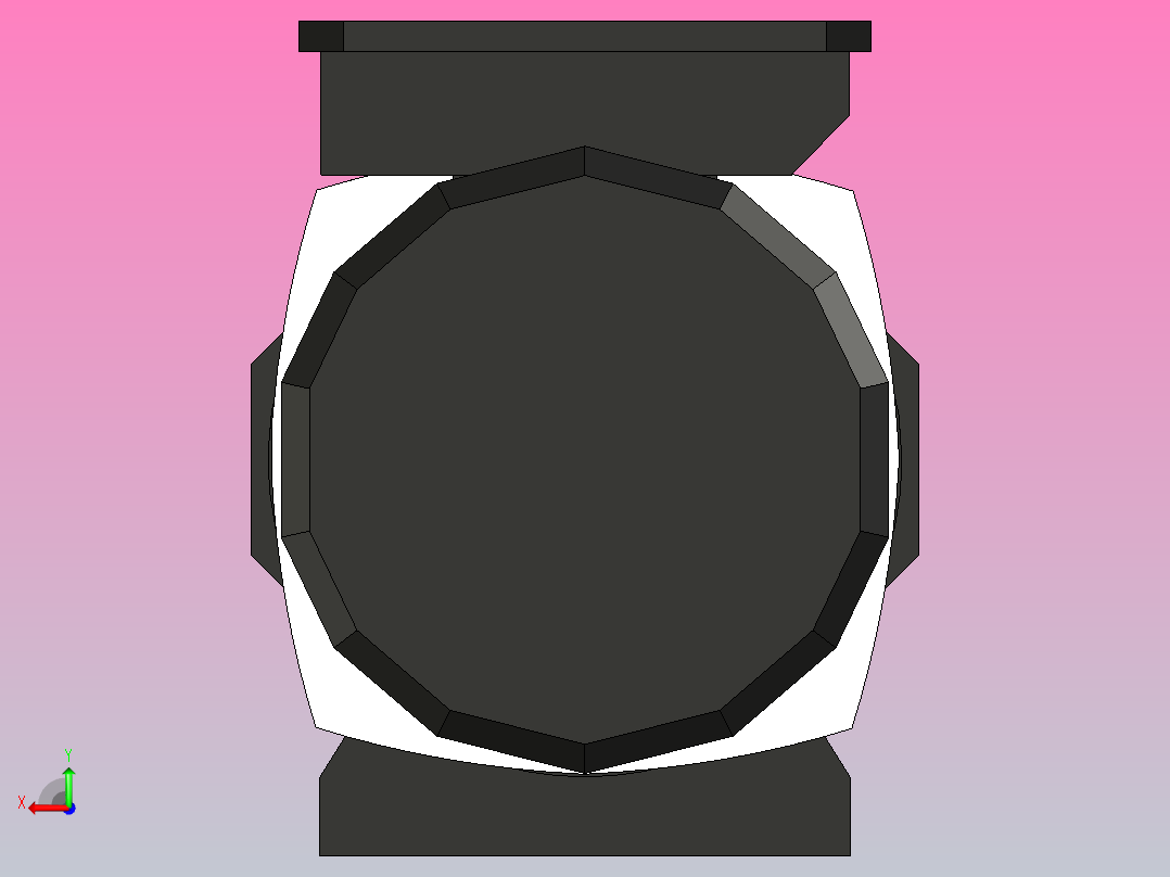 水平增压泵后视图