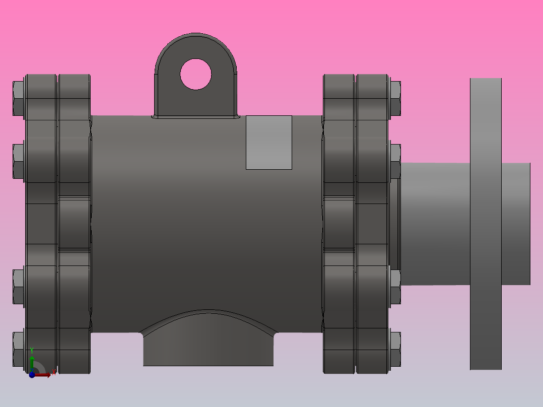 QD-F型旋转接头[QD-F65]左视图