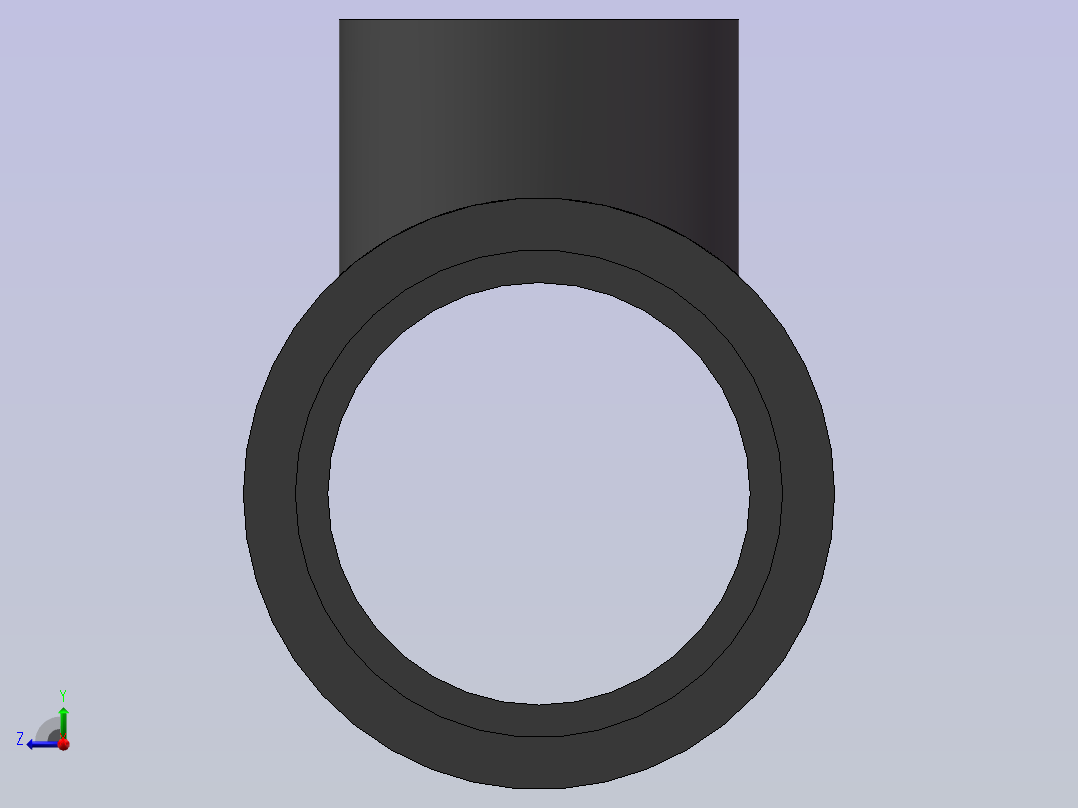 RTee_DN65_40_U-PVC右视图