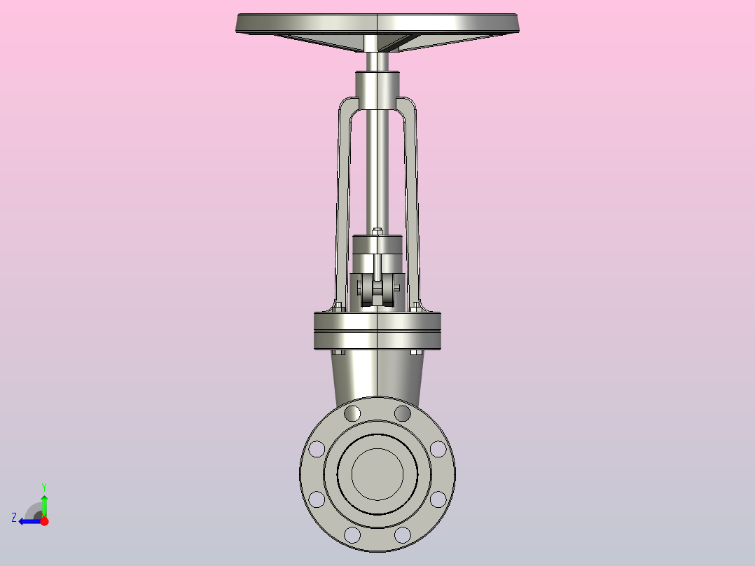 900LbRTJ[DN80]截止阀，阀右视图