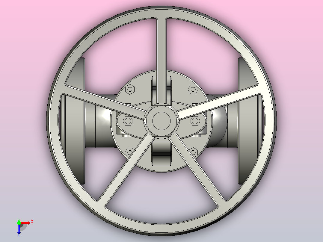 900LbRTJ[DN80]截止阀，阀俯视图