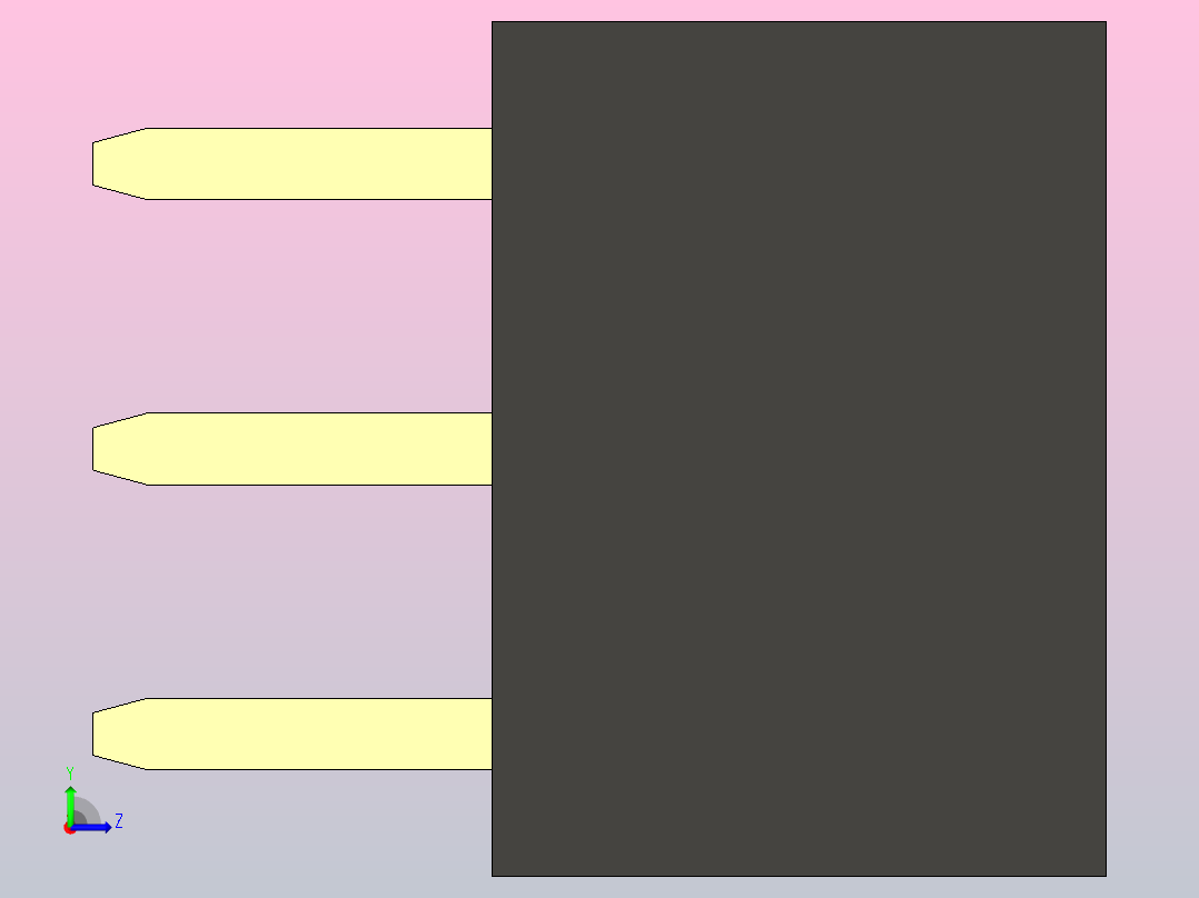 母针头Female_Header_1x3_P2.0_H4.3_straight.step左视图