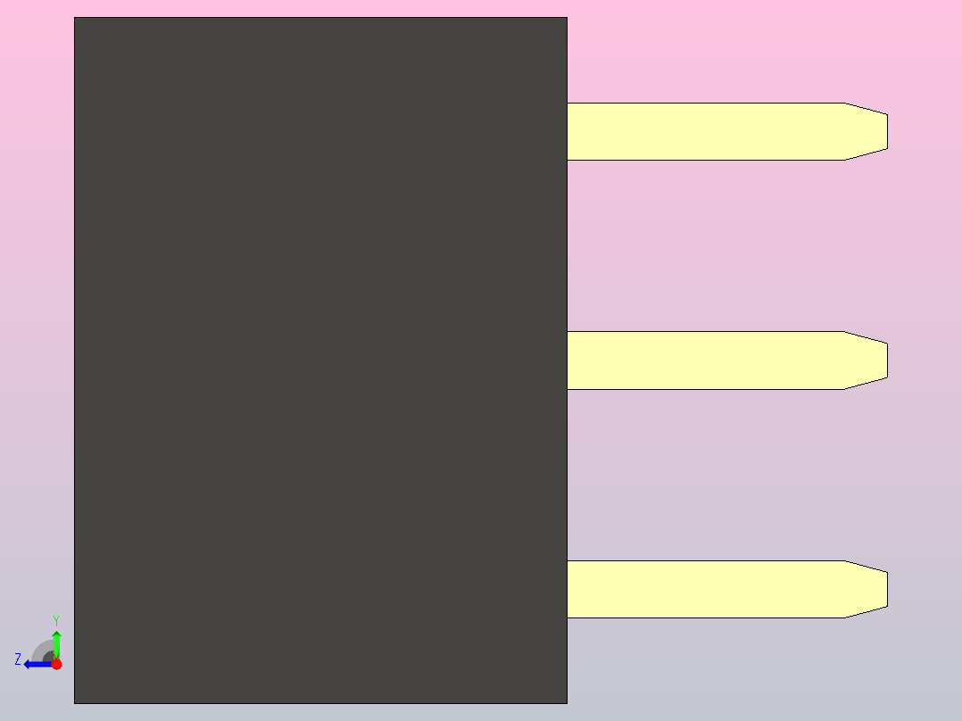 母针头Female_Header_1x3_P2.0_H4.3_straight.step右视图