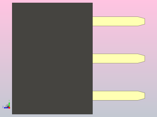 母针头Female_Header_1x3_P2.0_H4.3_straight.step右视缩略图