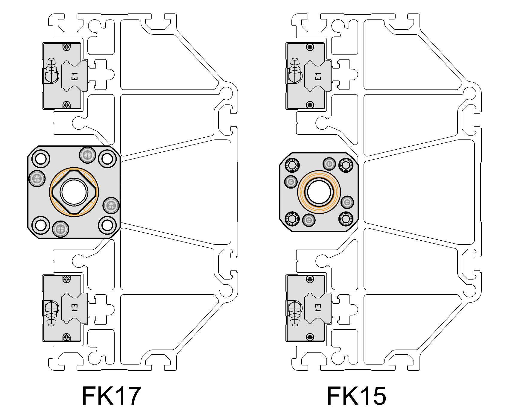 A0004504-CNC X轴重型铝型材 235×125