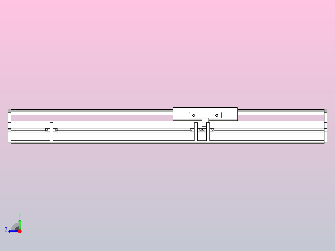 MTH14标准螺杆滑台[MTH14-L#-300-M-P20-C3]右视图
