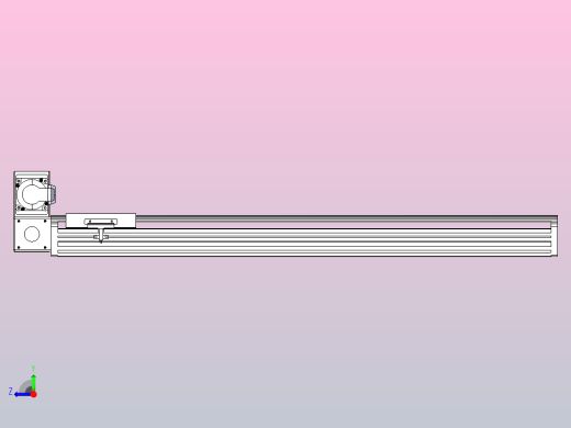 皮带直线轴半封闭可选导轨TPA-HNB-140D-120-L700-LU-C-P40-N3右视缩略图