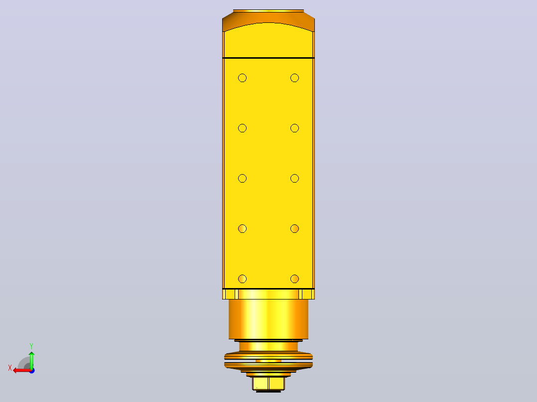 4653D-SCF25.4铝材精密锯切系列电主轴[SFM4653D-03-1.5KW-SCF25.4]后视图