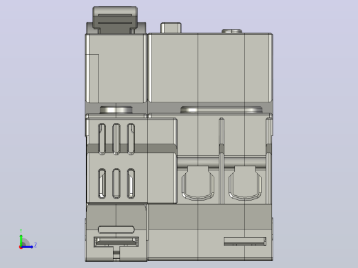 NXBLE-63ZB&amp;1P&amp;N剩余电流动作断路器三维模型202307左视缩略图