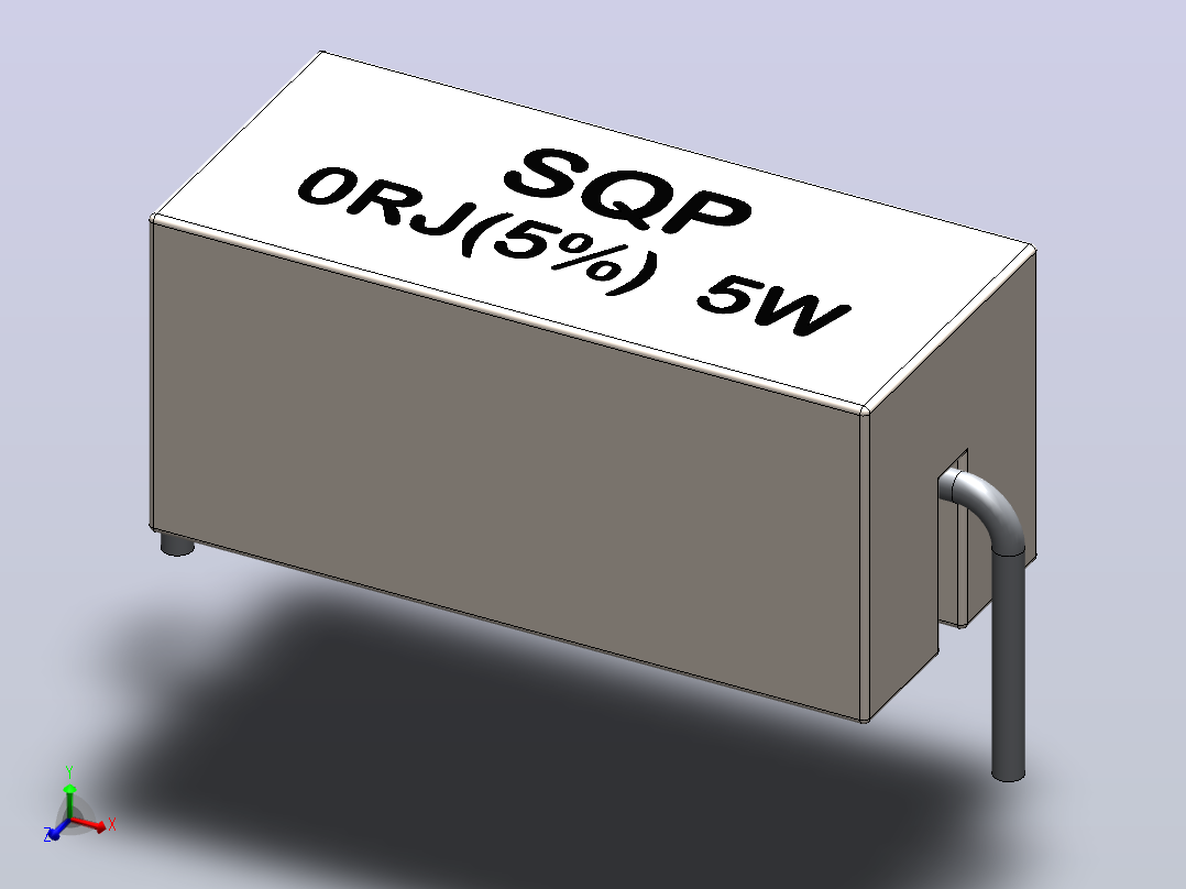 电阻器组RES_SQPH_W_R_%主视图
