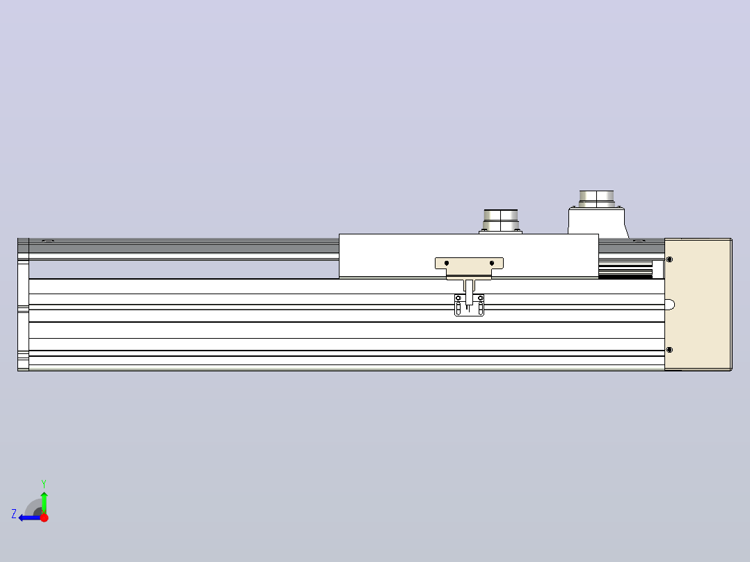日规模组半封闭丝杆TPA-HNR-220D-3210C-L200-MR-C-P1K-N3右视图