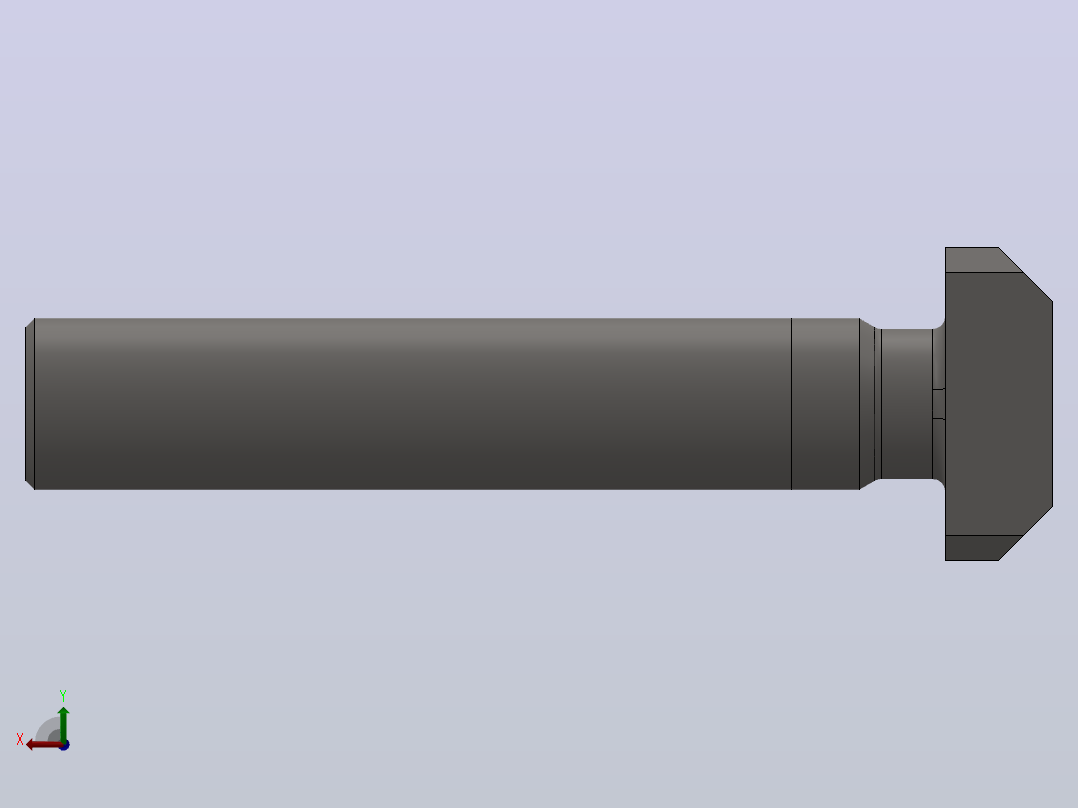T型头地脚螺栓_M56×300后视图
