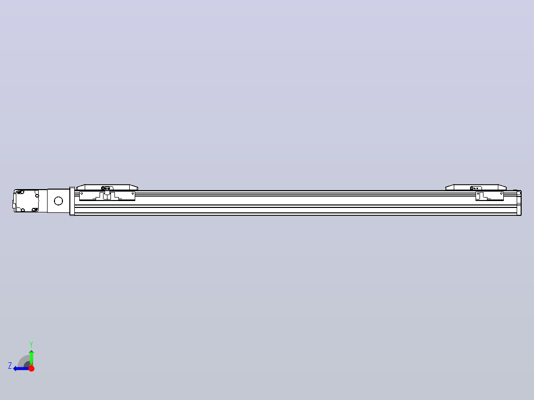 皮带直线轴双滑块型TPA-GCBS-50-P42-L275-QL-M10-N3右视图