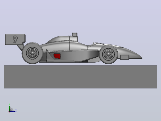 F1 赛车空气动力学分析左视缩略图
