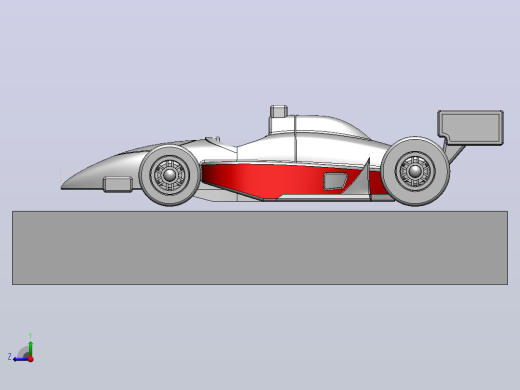 F1 赛车空气动力学分析右视缩略图